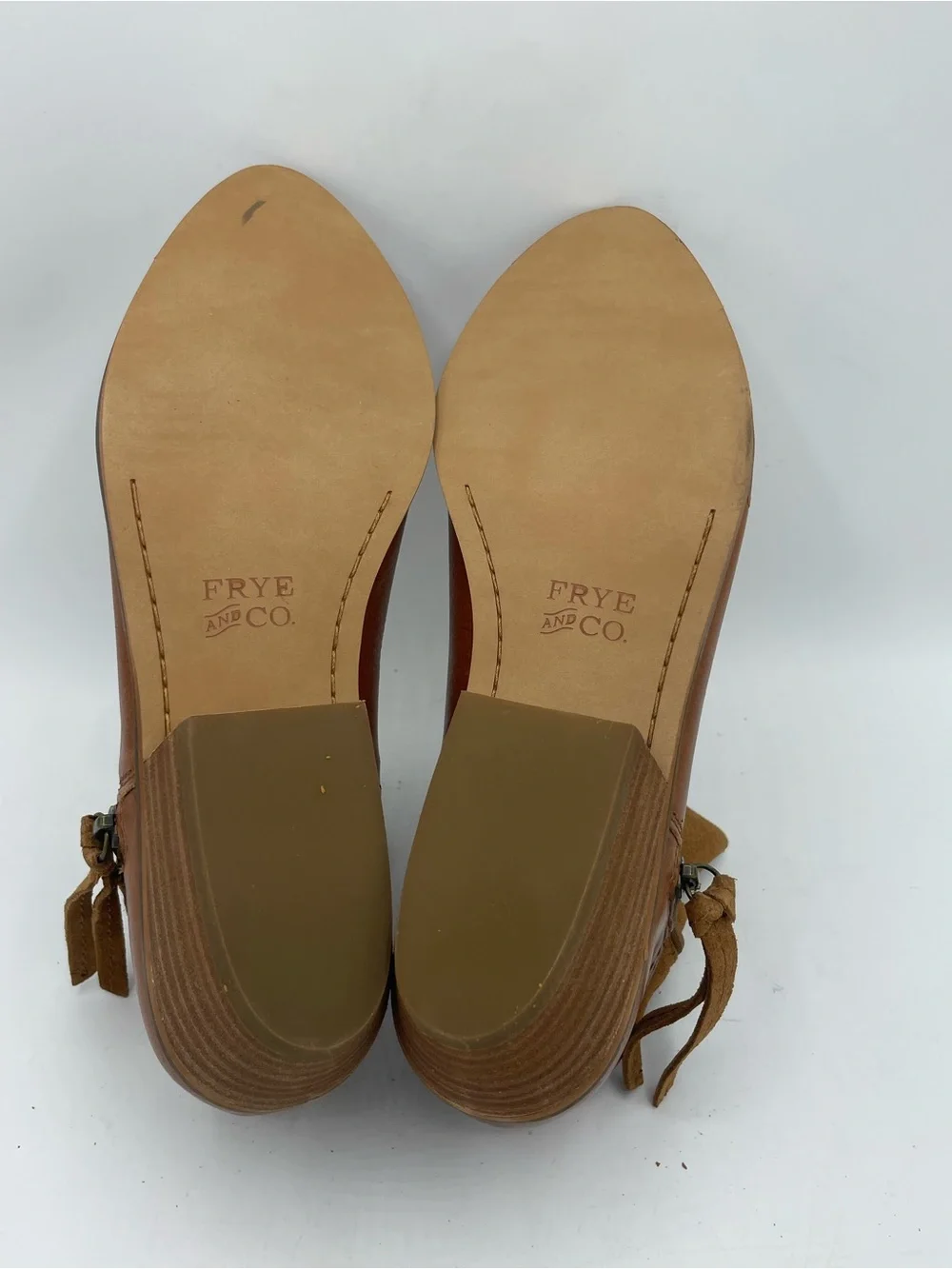 Frye & Co. “Rubie” Leather Suede Leather Ankle Boots